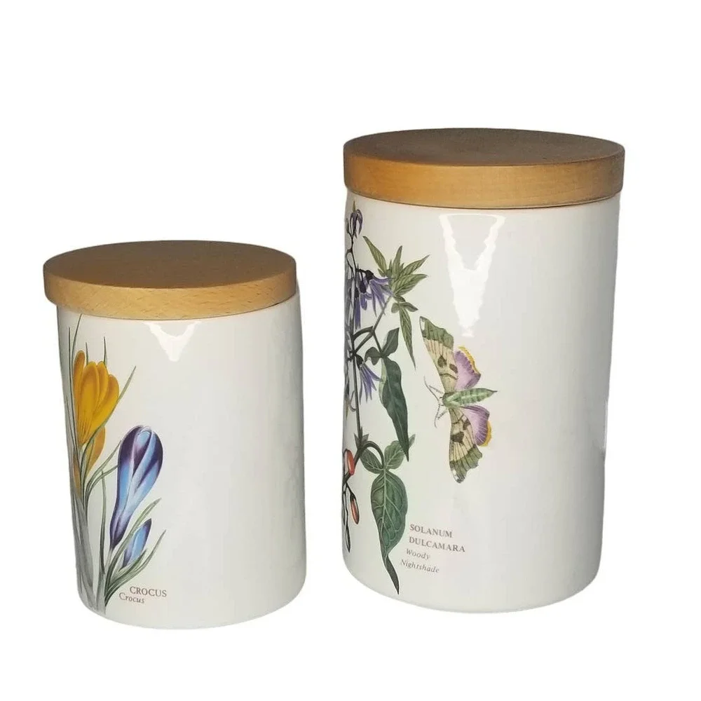 Portmeirion Ceramic Canisters - Set of 2